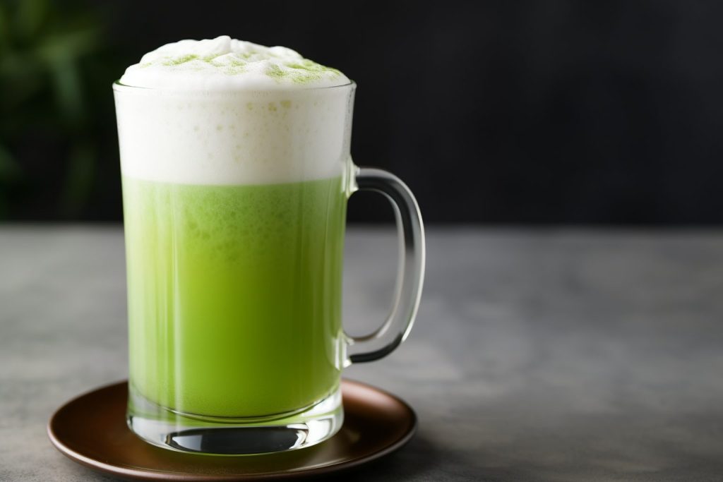 a glass of nitro green tea - what is nitro tea